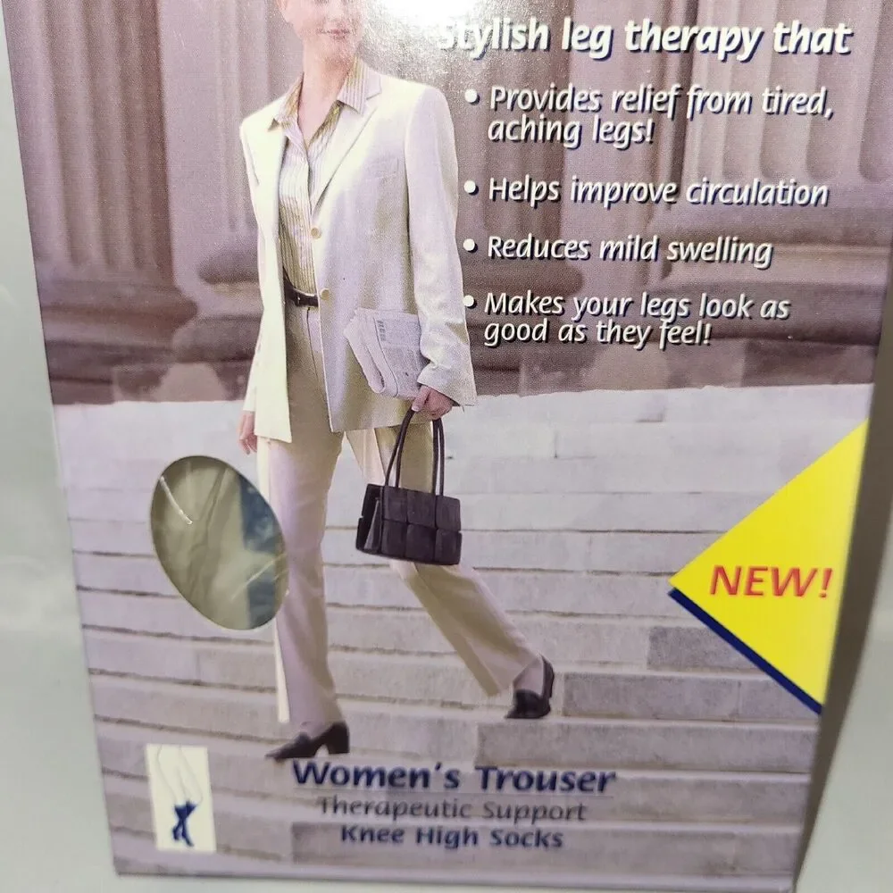 Jobst SupportWear Women's Trouser Knee High Socks‎ 8-15mmHg Sand X-Small